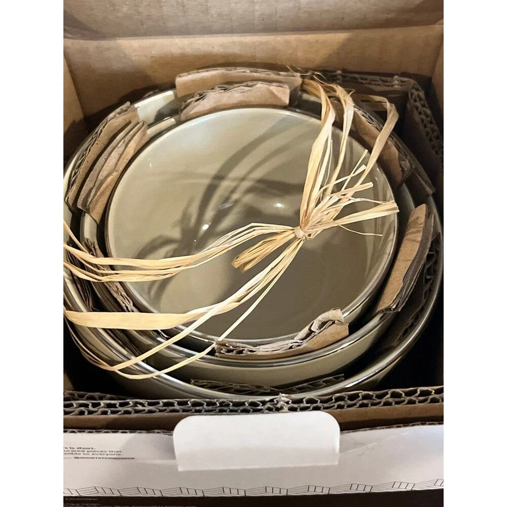 Ceramic Nesting Bowls Mink